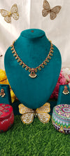 new trendy kundan Mango Leaf necklace