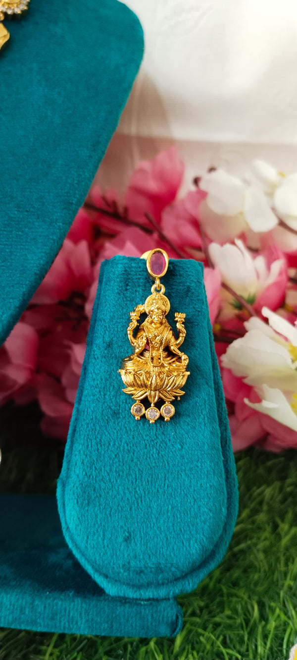 new Trendy subh laxmi Temple Design Necklace
