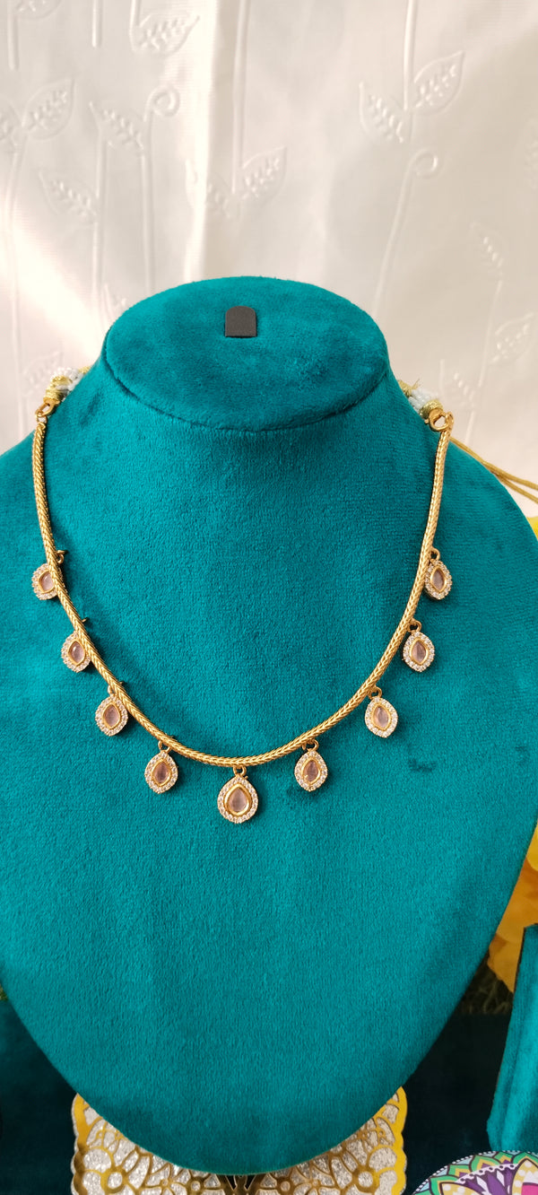 new trendy kundan design necklace