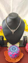gold plated with cz stone fashion necklace