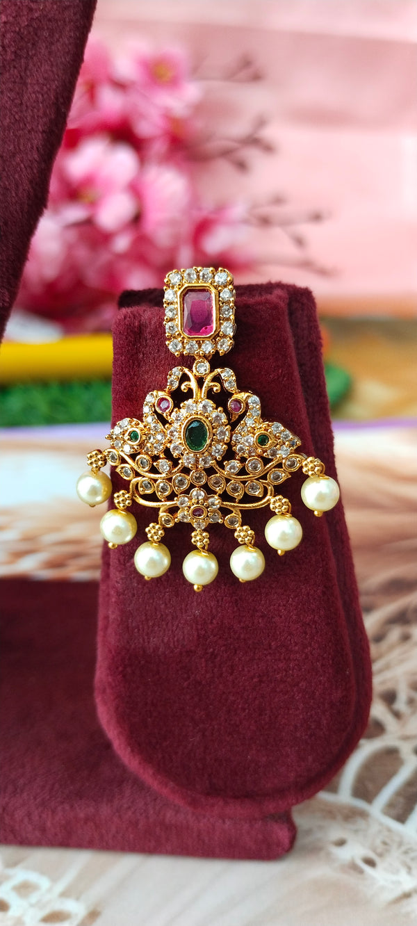 Elevate your jewelry collection with this premium one gram gold Swan combo set