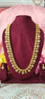 Elevate your ethnic jewelry collection with this premium one gram gold mango leaves long haram
