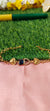 Gold Bracelet with Heart-Shaped Charms with blue pendent