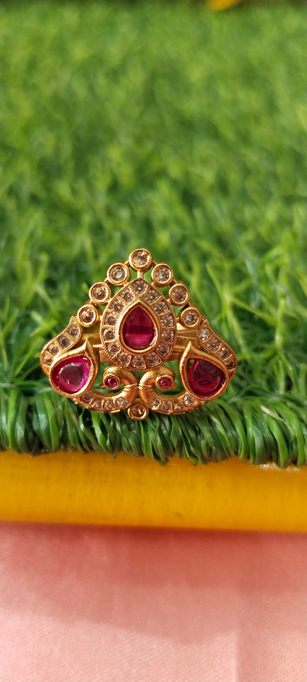 One Gram Gold Adjustable Finger Ring