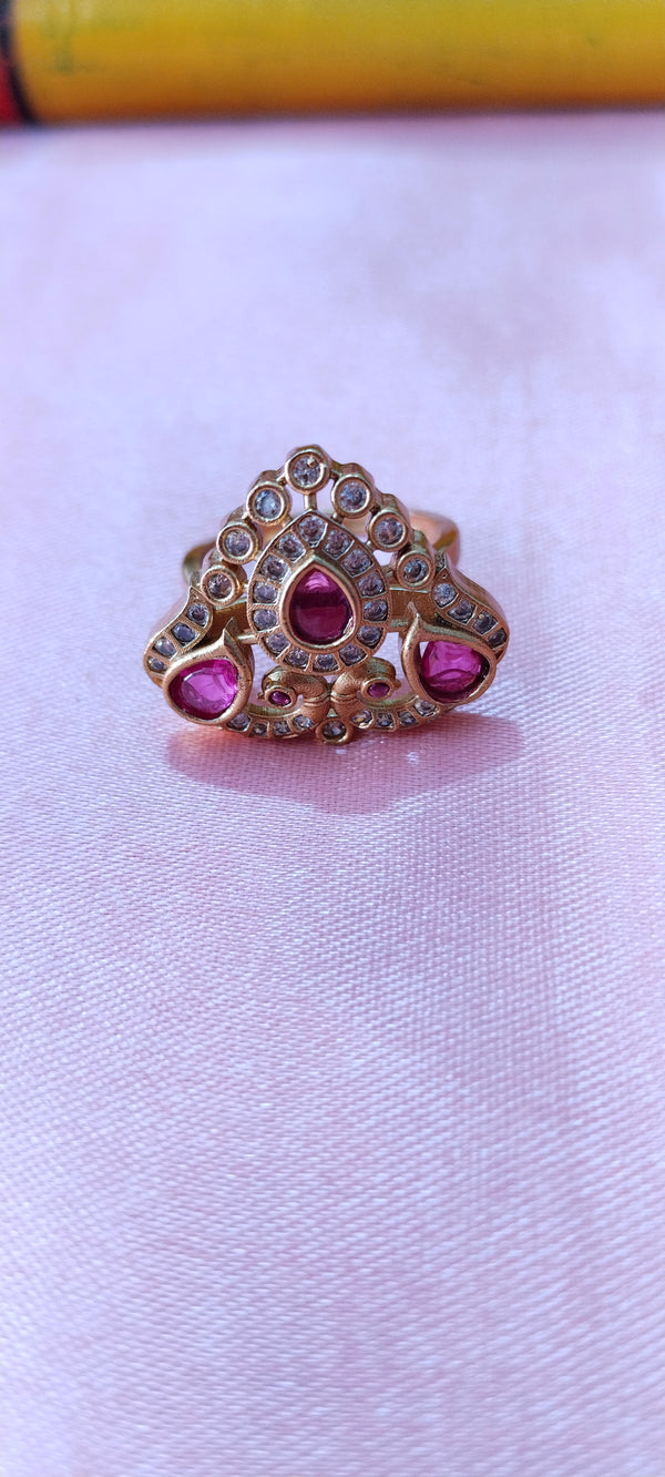 One Gram Gold Adjustable Finger Ring