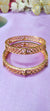 Divine Lakshmi Devi Temple Bangles – Premium Gold Plating