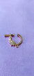 Floral nose ring gold