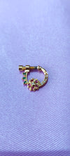 Floral designs nose rings