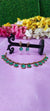 Victorian sea green A.D necklace with matching earrings