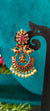 Gold Plated Peacock Chand Bali Earrings