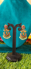Gold Plated Peacock Chand Bali Earrings