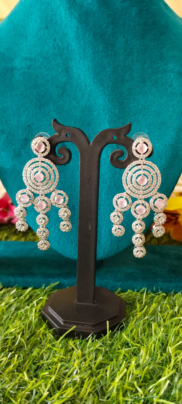 Classic round circle designsilver earring