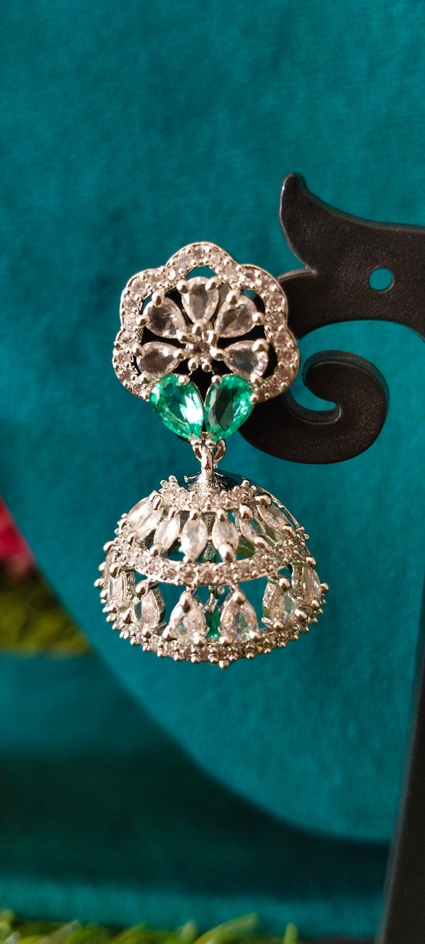 silver A.DTrendy contemporary design earring