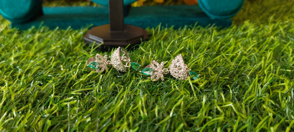 sparkle and comfort sea green earring