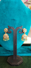 Cz stone Victorian earrings