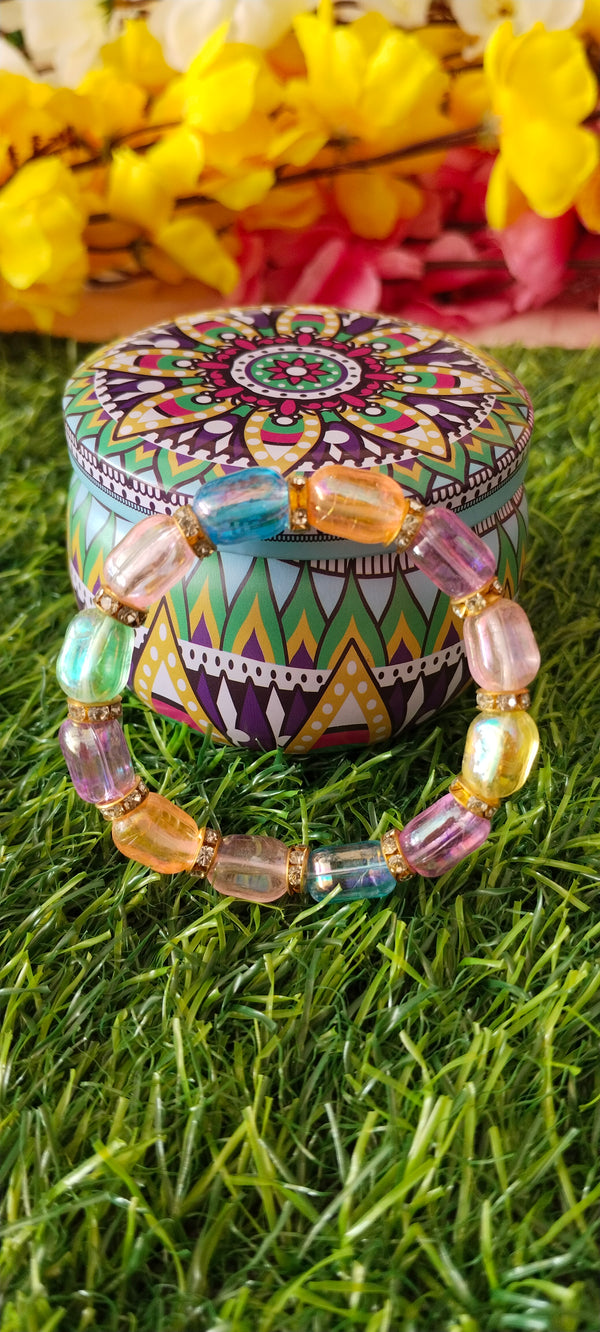 Baby-safe smooth beads for comfort bracelet