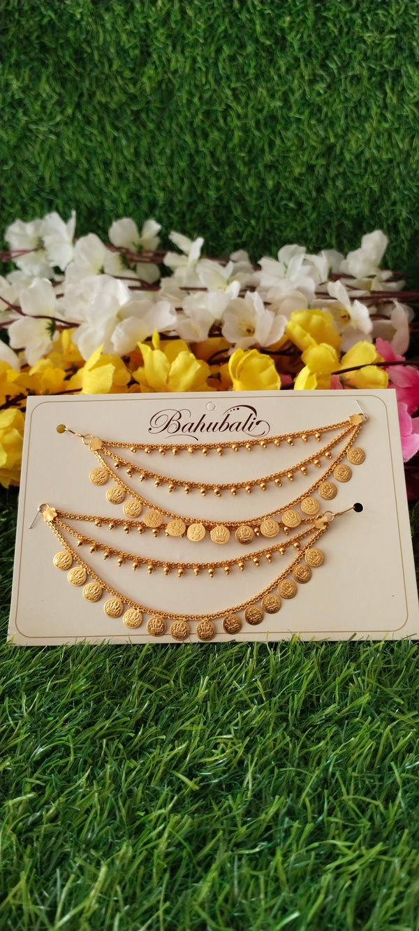 Gold Plated Champa Charalu Traditional South Indian Jewelry