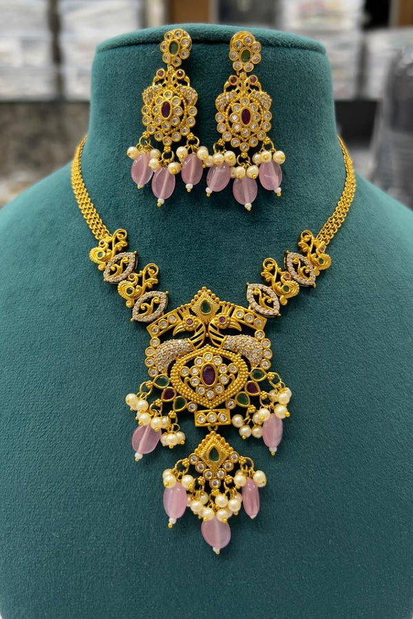 Gold plated on necklace