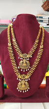 Gold-plated combo set with Laxmi and Swan lockets