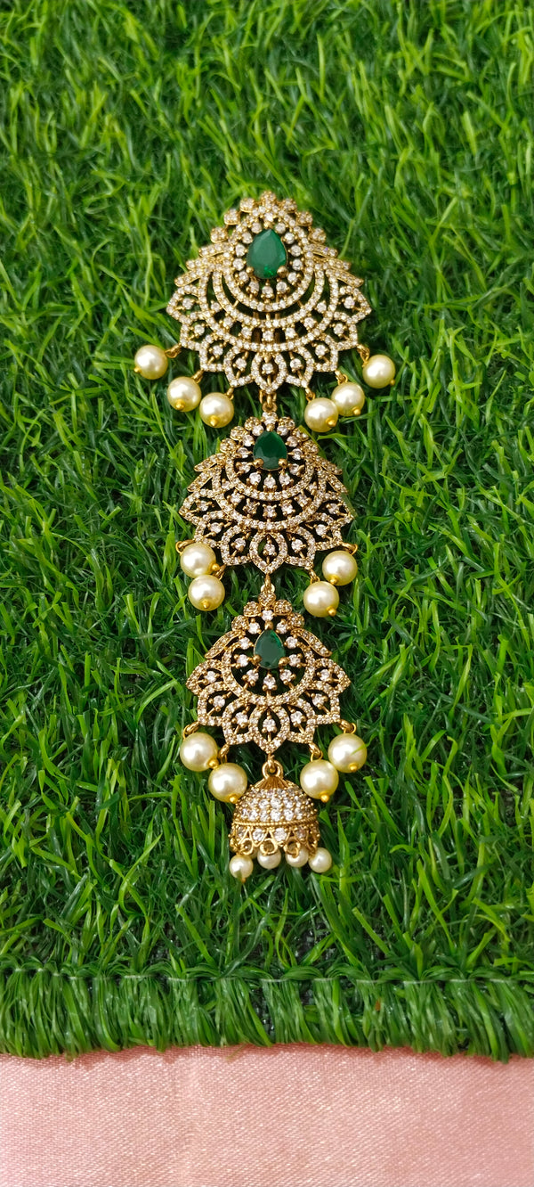 Victorian CZ Hair Jada regal charm to your traditional hairstyle