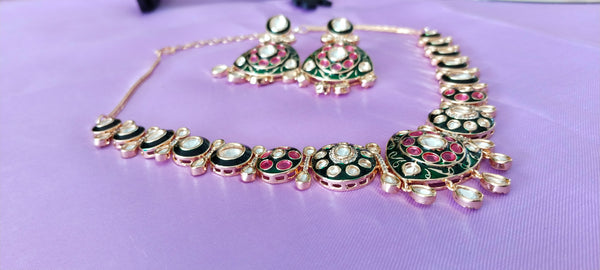 EleganceMoissanite Jewellery with heavy kundan work