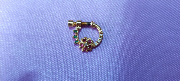 Floral designs nose rings