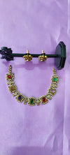 Victorian Multi colour Kundan chocker with matching earrings