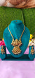 One gram gold Laxmi Devi & swan big pendants with earrings