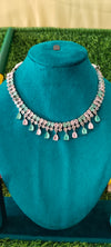 Rich American Diamond multi colour necklace