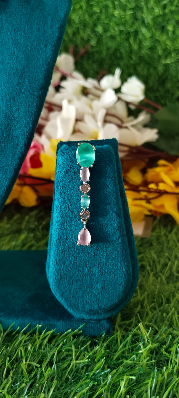 Rich American Diamond multi colour necklace