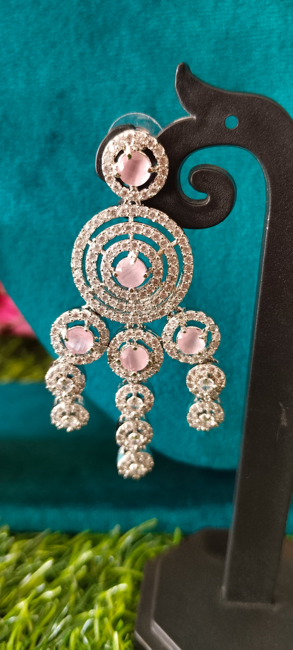 Classic round circle designsilver earring