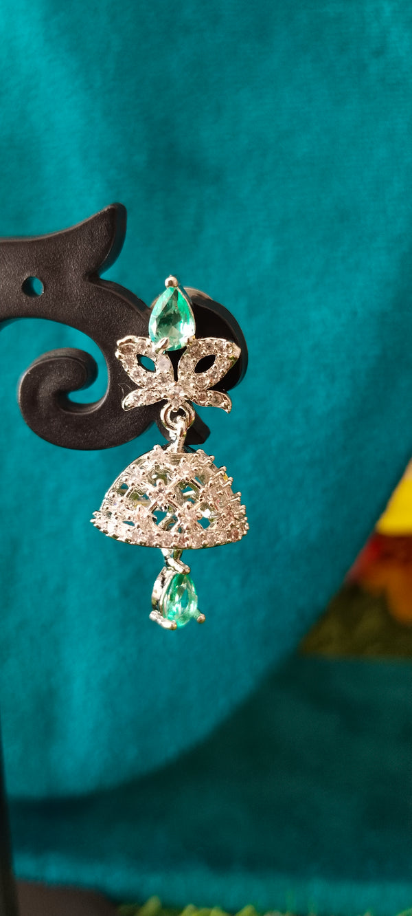 sparkle and comfort sea green earring