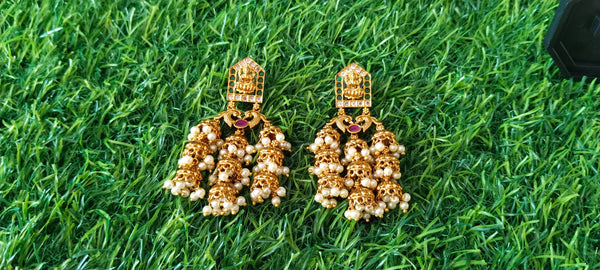 Small Lakshmi Devi Butta Earrings