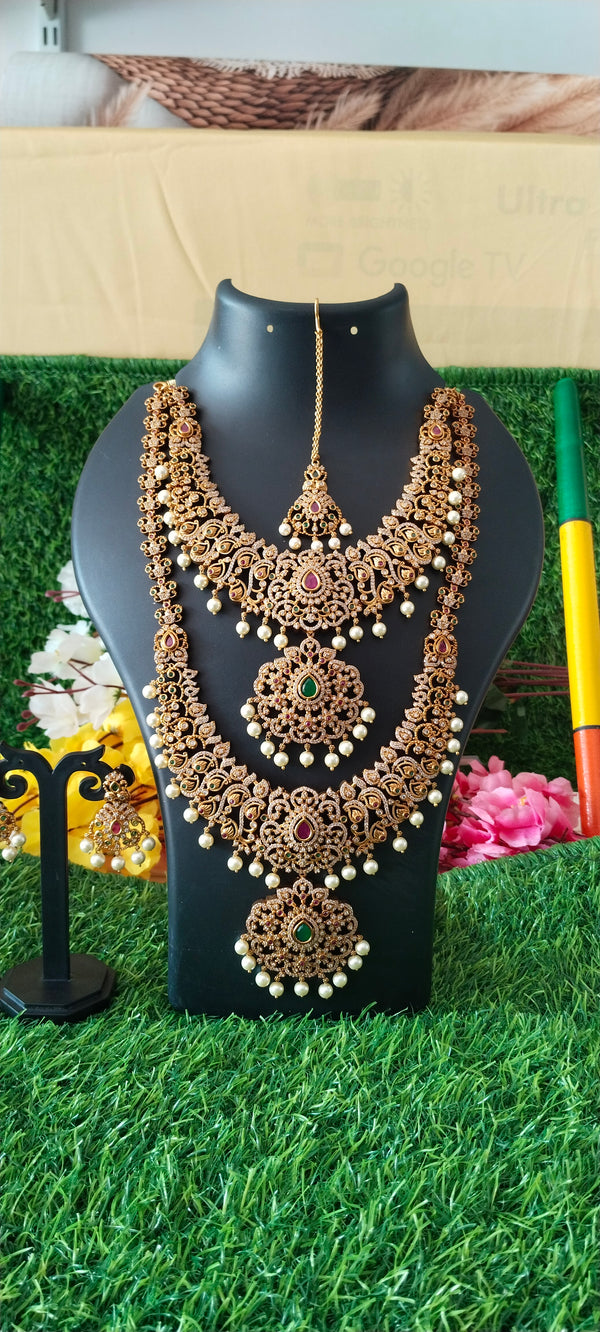 Women's Traditional Bridal Jewelry Set Multi‑Layer Combo