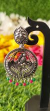 Oxidized chandbali earings