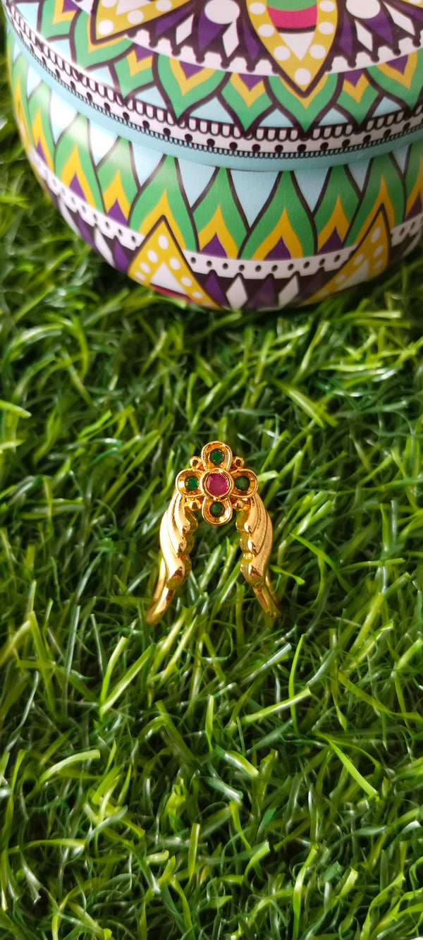 Floral design flower Venky finger ring