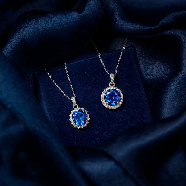 Sleek Crown Cuff Designer Pendant Set