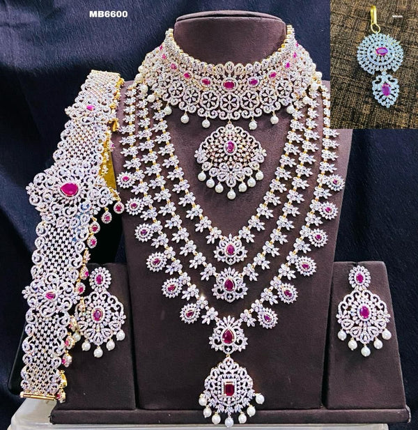 A. D. Stone Jewellery Set